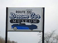 USA - Williamsville IL - Route 66 Dream Car Museum Sign (9 Apr 2009)